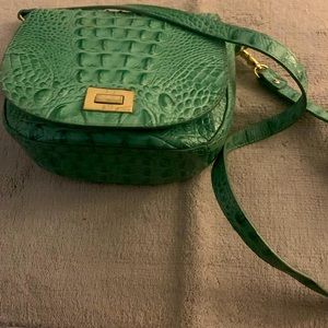 Brahmin turquoise saddle bag